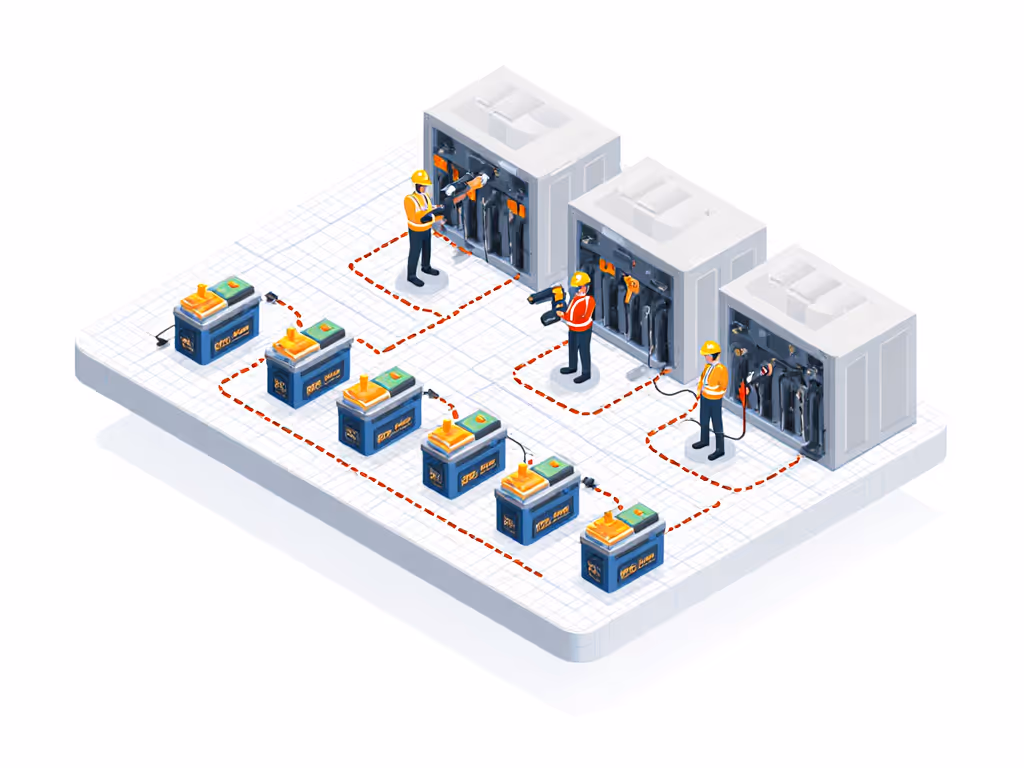 logistics_diagram_showing_battery_charging_workflow_for_construction_crew