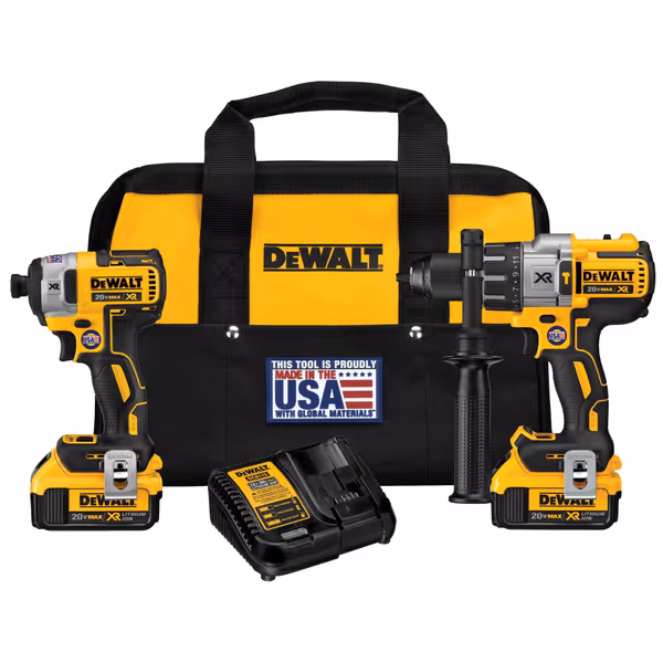 DEWALT 20V MAX Hammer Drill and Impact Driver Combo Kit (DCK299M2)